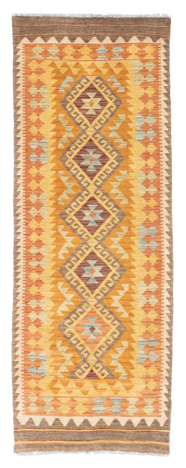 Runner Kelim Rug - Oriental - 209 x 71 cm - gold