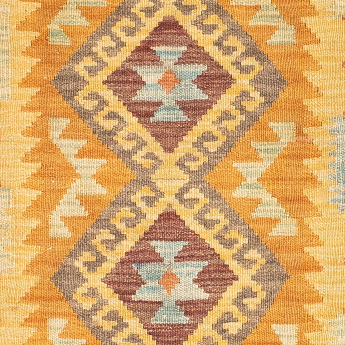 Runner Kelim Rug - Oriental - 209 x 71 cm - gold