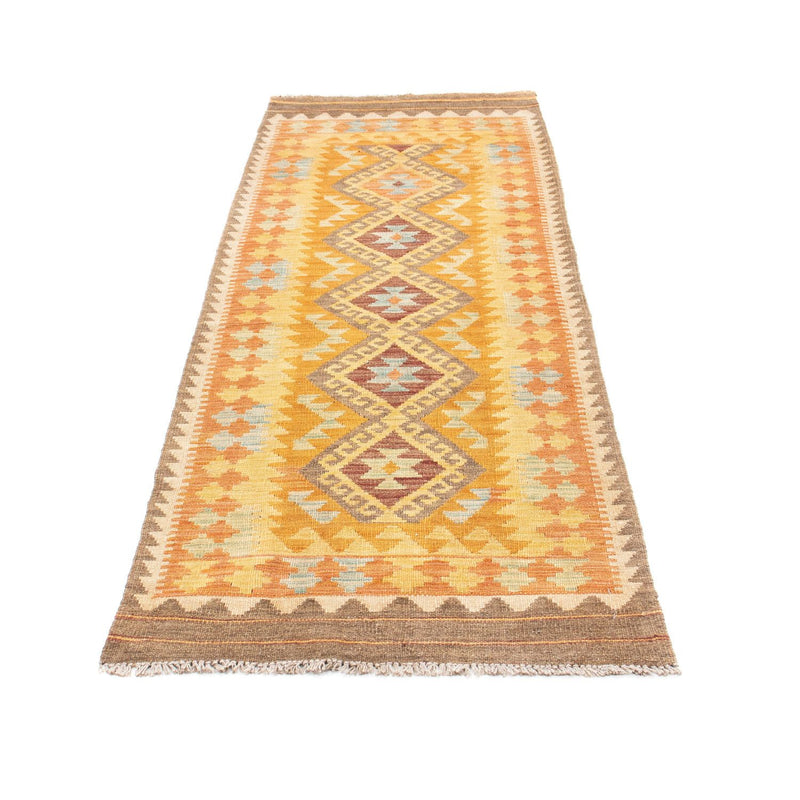 Runner Kelim Rug - Oriental - 209 x 71 cm - gold