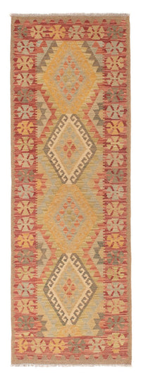 Runner Kelim Rug - Splash - 207 x 66 cm - light red