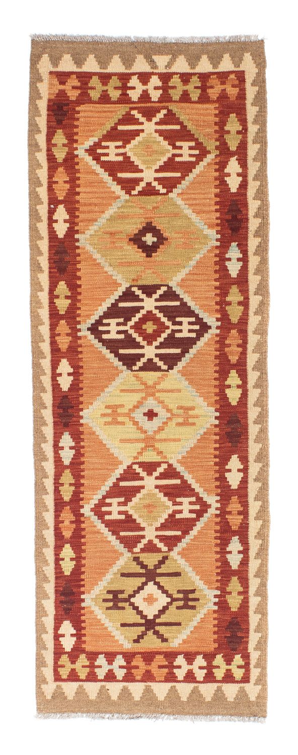 Runner Kelim Rug - Oriental - 201 x 64 cm - light brown