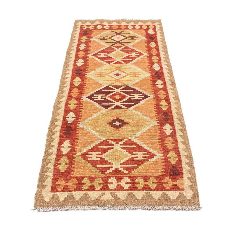 Runner Kelim Rug - Oriental - 201 x 64 cm - light brown