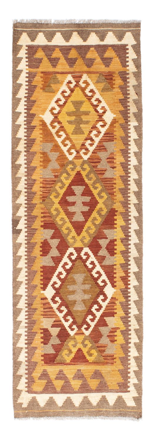 Runner Kelim Rug - Oriental - 203 x 64 cm - light brown