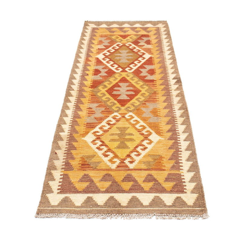 Runner Kelim Rug - Oriental - 203 x 64 cm - light brown