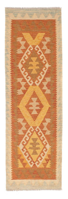 Runner Kelim Rug - Splash - 202 x 62 cm - rust