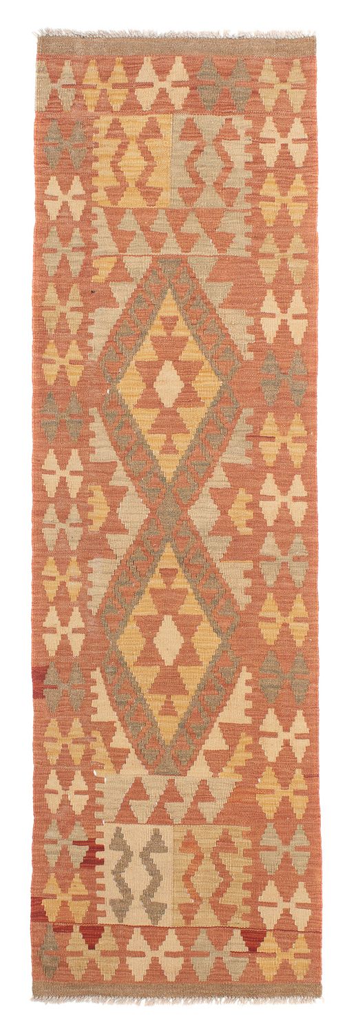 Runner Kelim Rug - Splash - 207 x 65 cm - light red