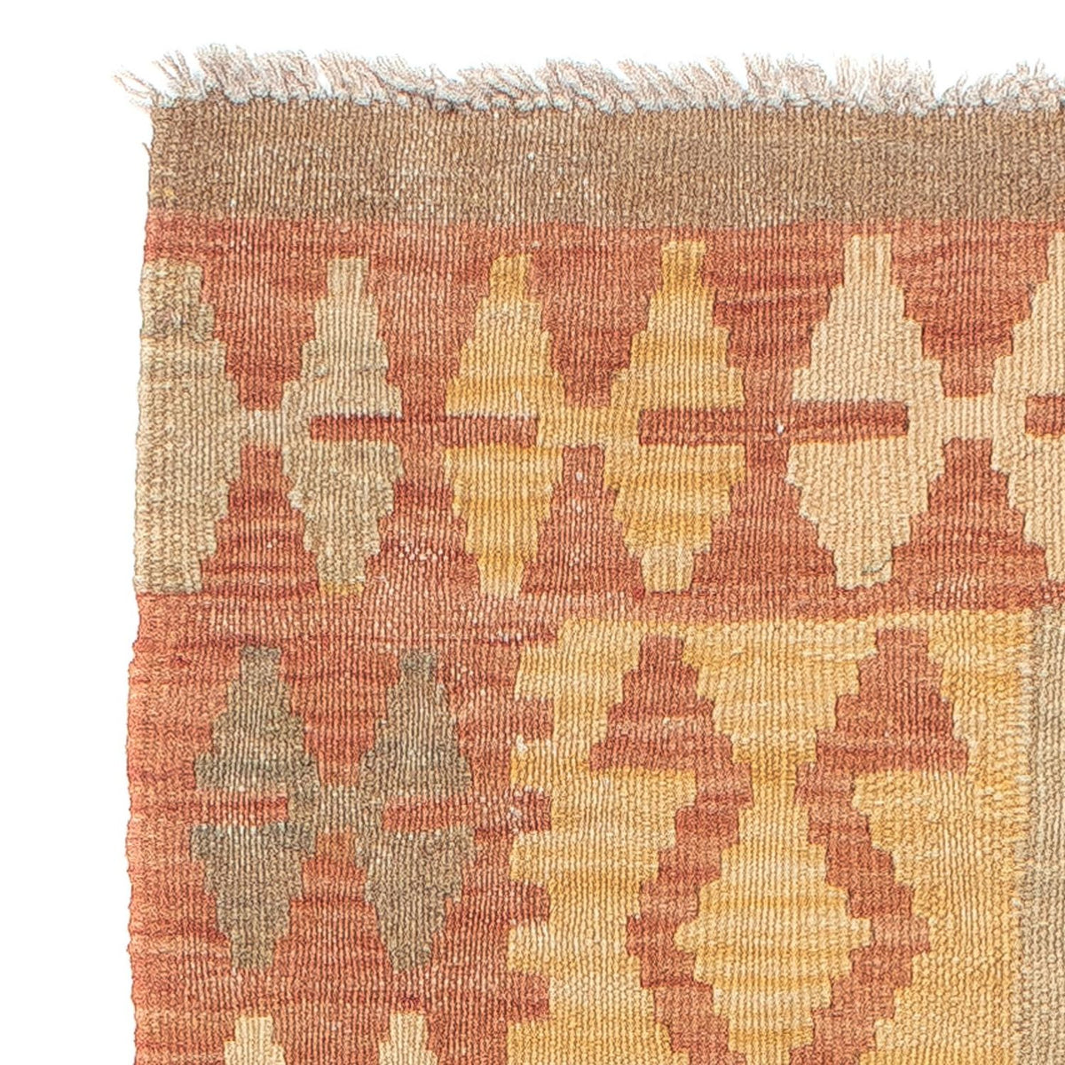 Runner Kelim Rug - Splash - 207 x 65 cm - light red