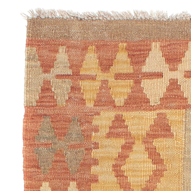 Runner Kelim Rug - Splash - 207 x 65 cm - light red