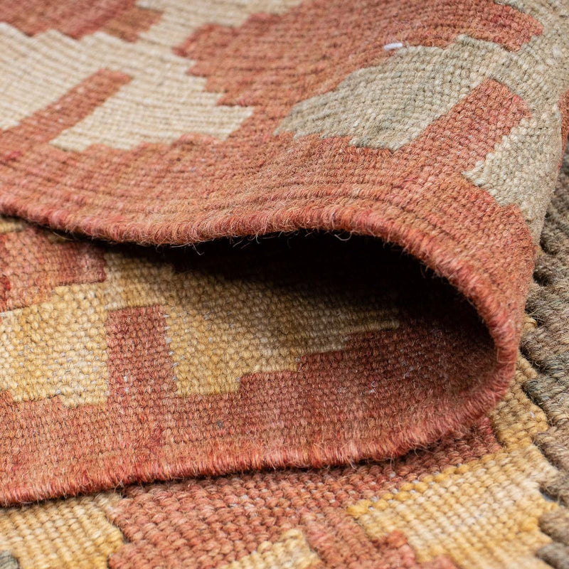 Runner Kelim Rug - Splash - 207 x 65 cm - light red