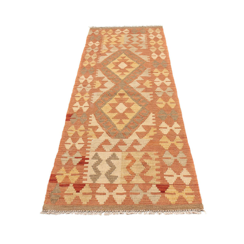 Runner Kelim Rug - Splash - 207 x 65 cm - light red