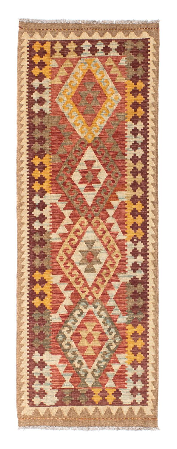 Runner Kelim Rug - Oriental - 199 x 67 cm - light brown