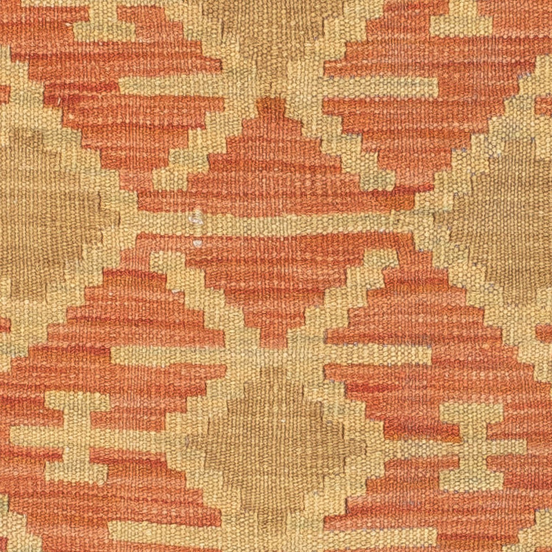 Runner Kelim Rug - Splash - 198 x 68 cm - rust
