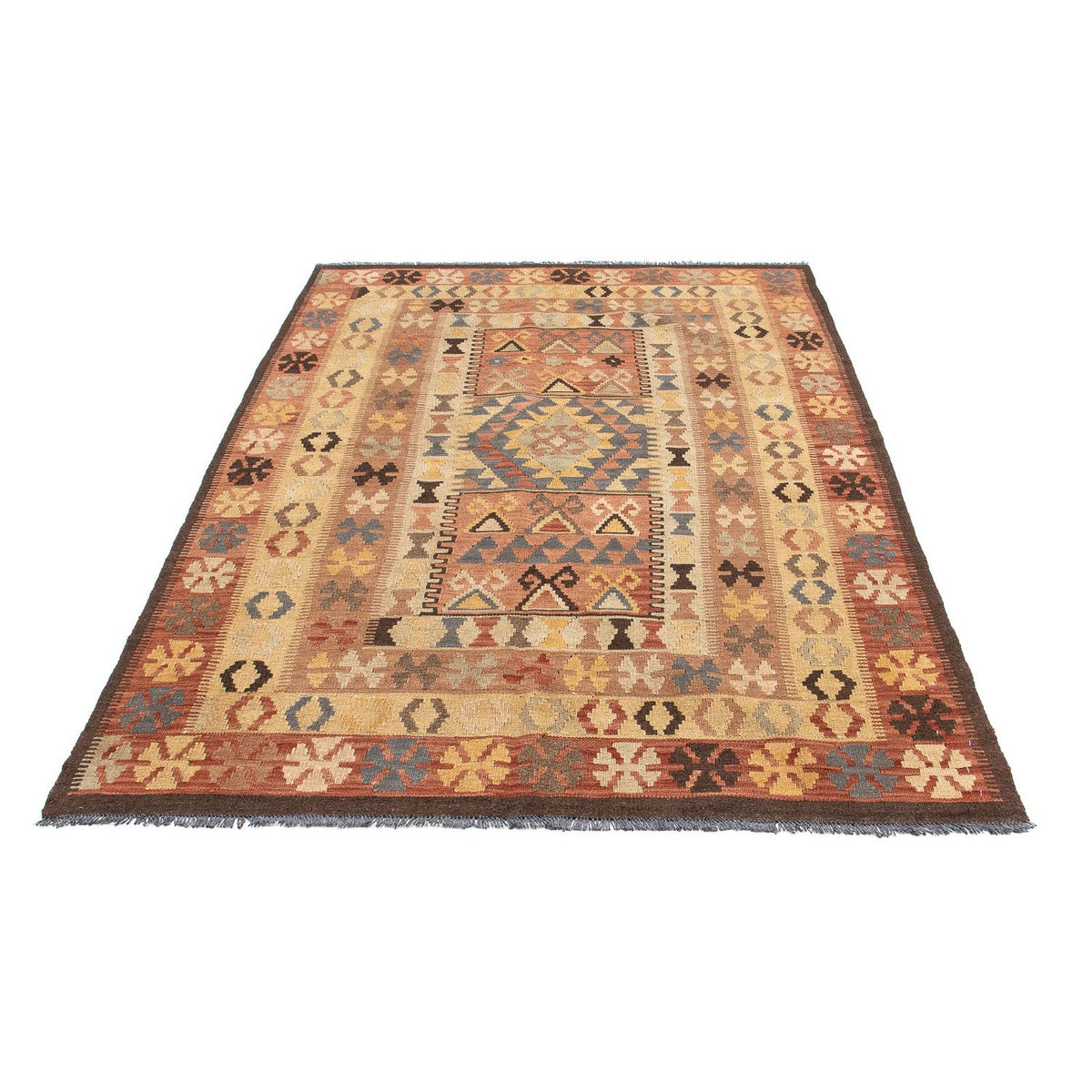 Kelim Rug - Oriental - 204 x 130 cm - multicolored