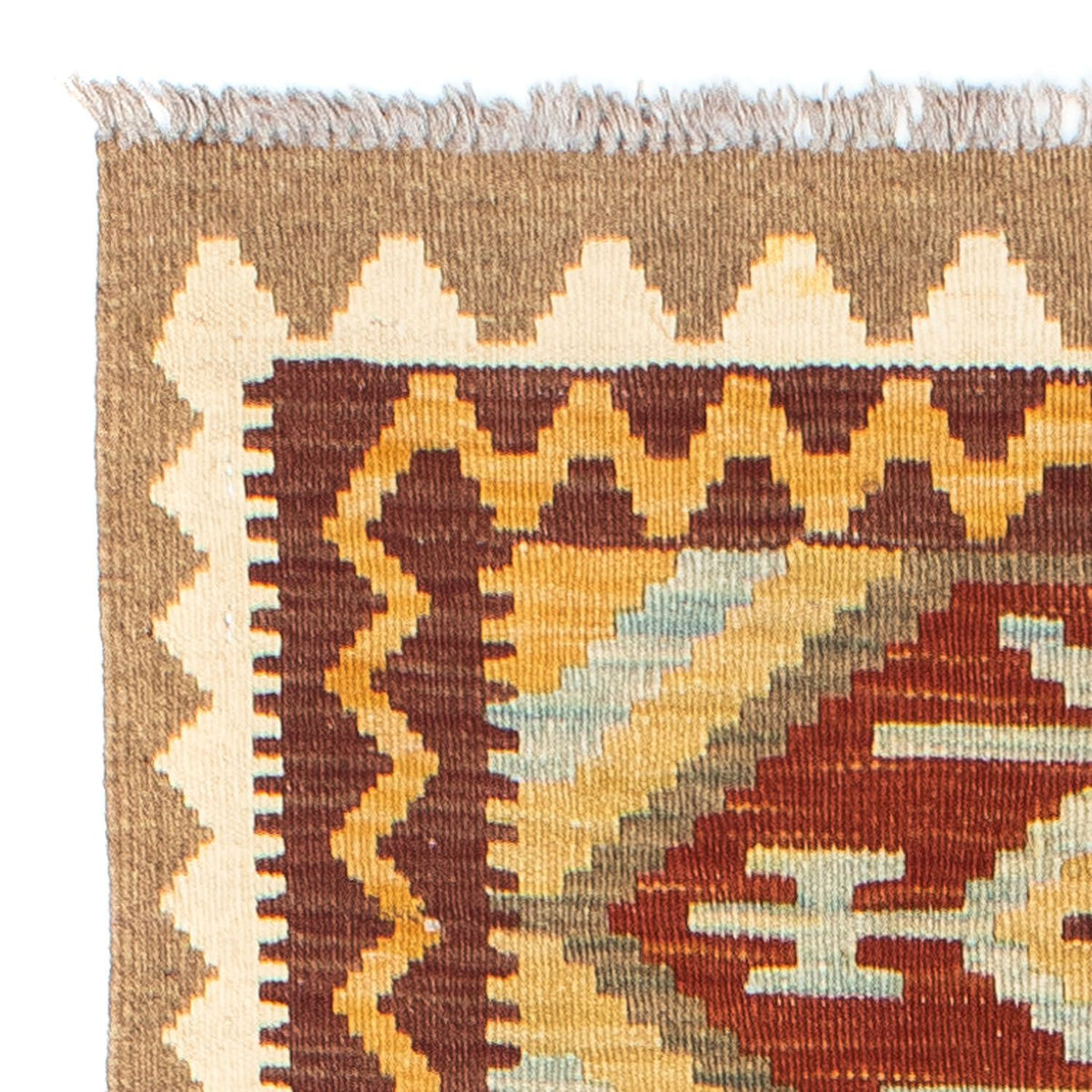 Runner Kelim Rug - Oriental - 210 x 72 cm - light brown