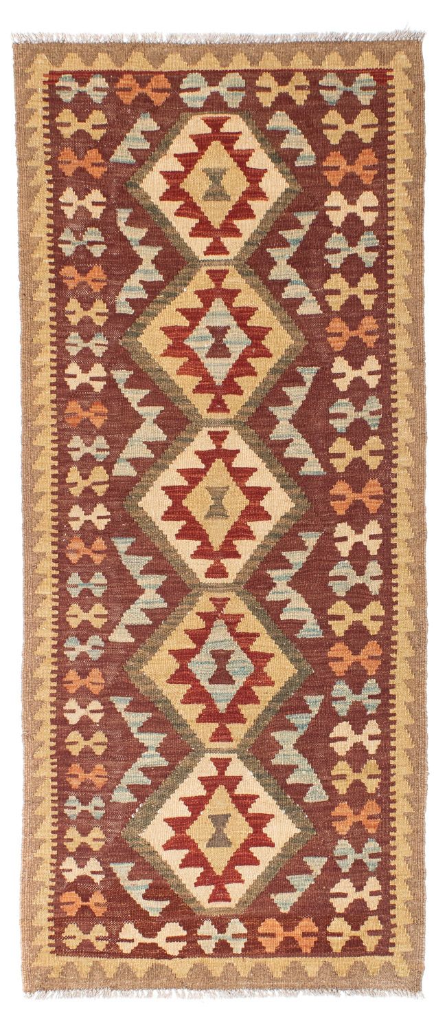 Runner Kelim Rug - Oriental - 192 x 76 cm - brown