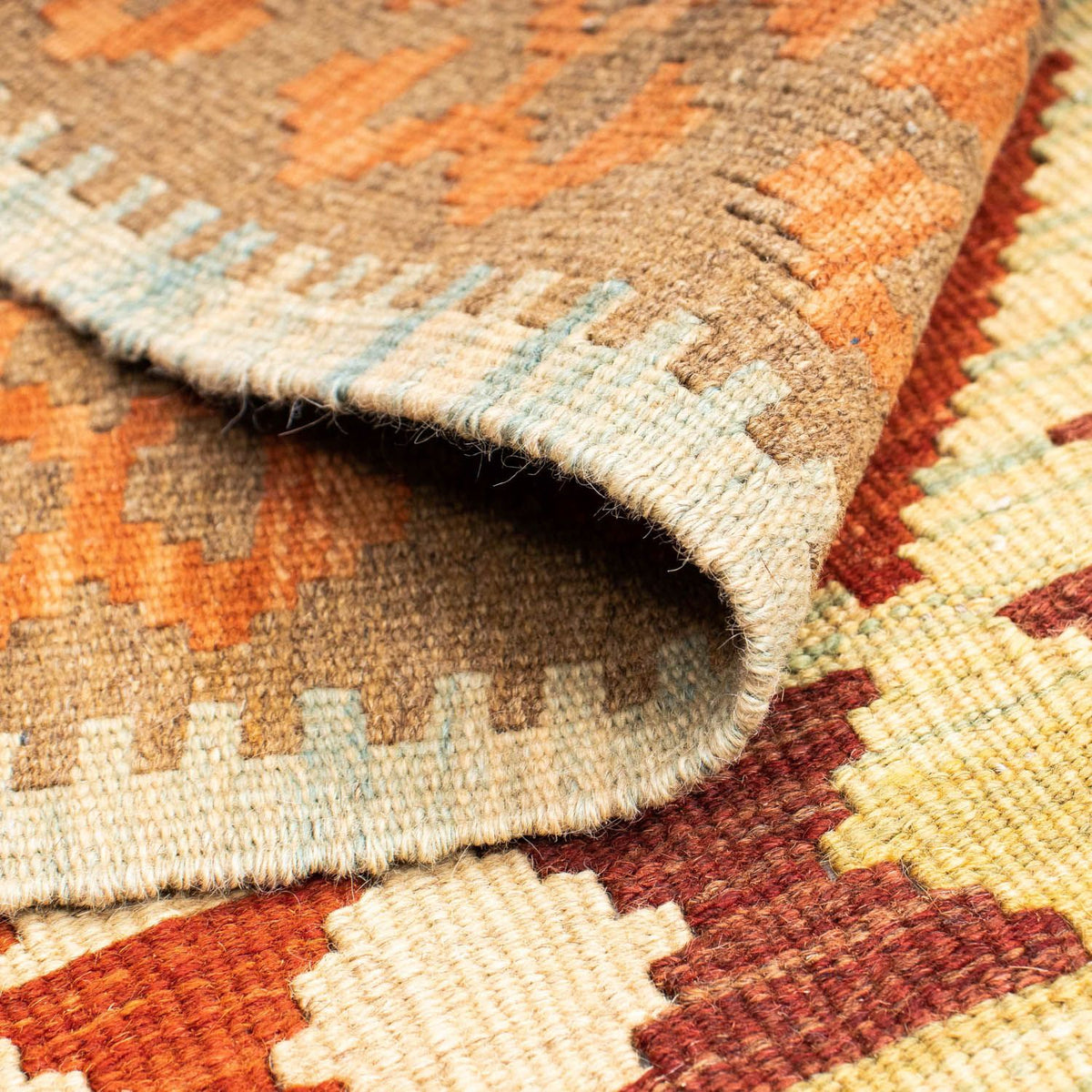 Runner Kelim Rug - Oriental - 199 x 77 cm - beige