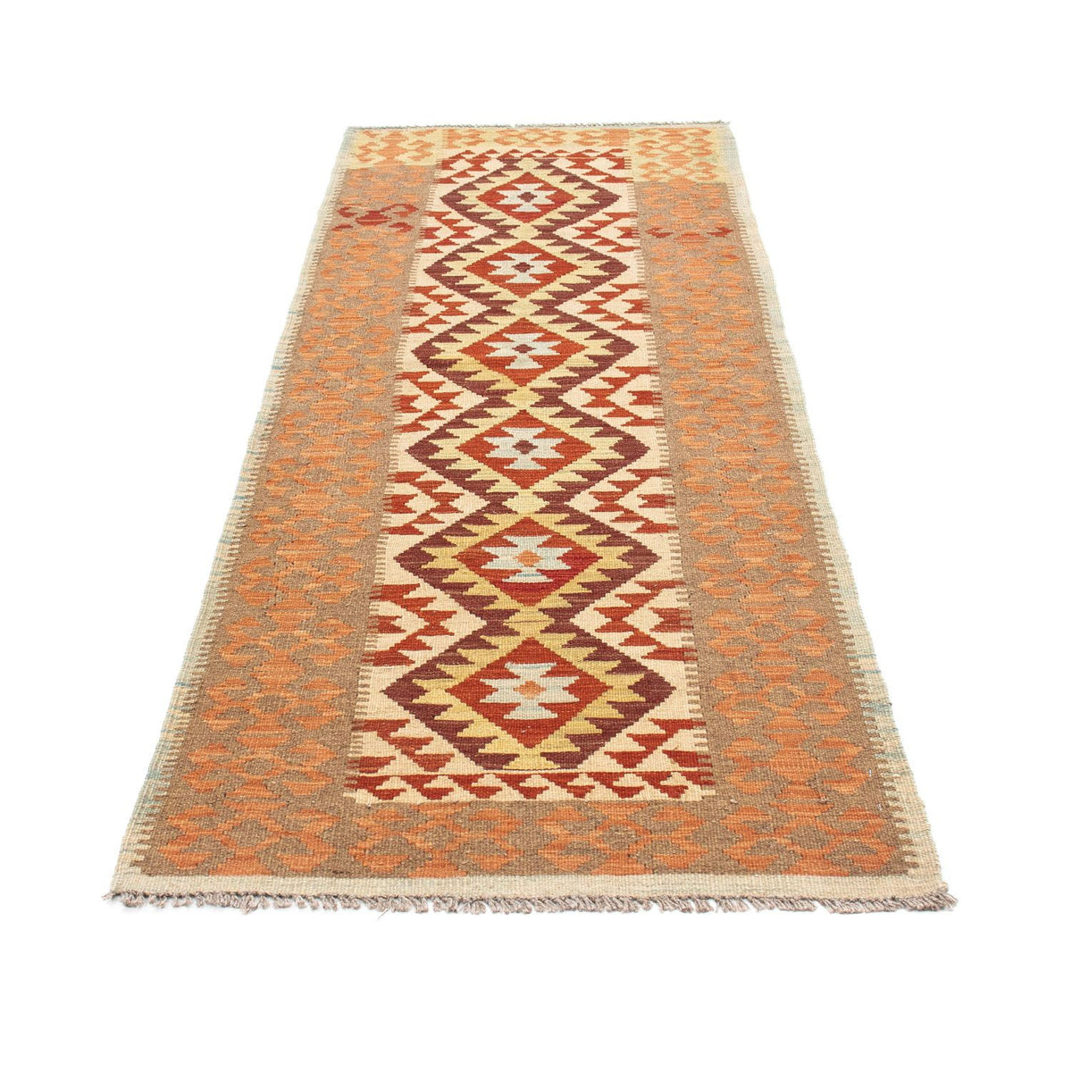 Runner Kelim Rug - Oriental - 199 x 77 cm - beige