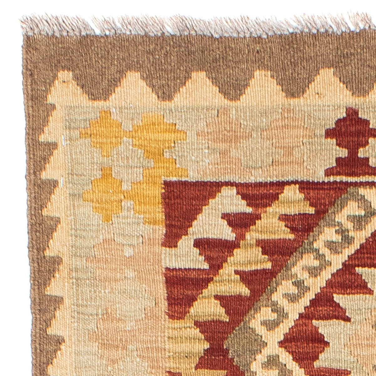 Runner Kelim Rug - Oriental - 198 x 73 cm - beige
