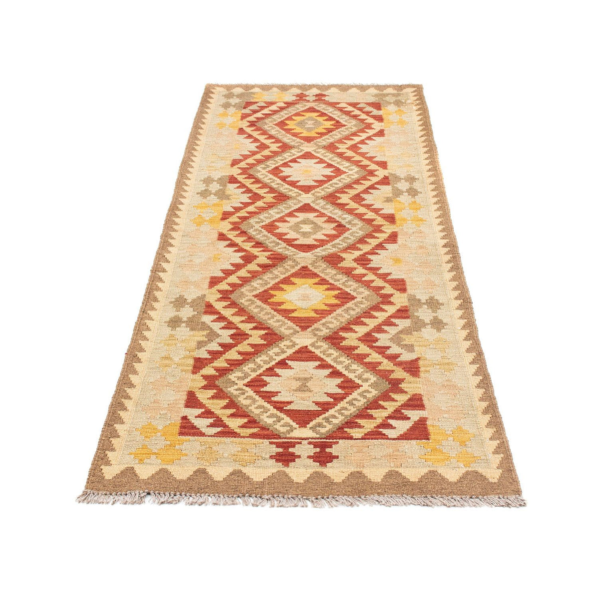 Runner Kelim Rug - Oriental - 198 x 73 cm - beige