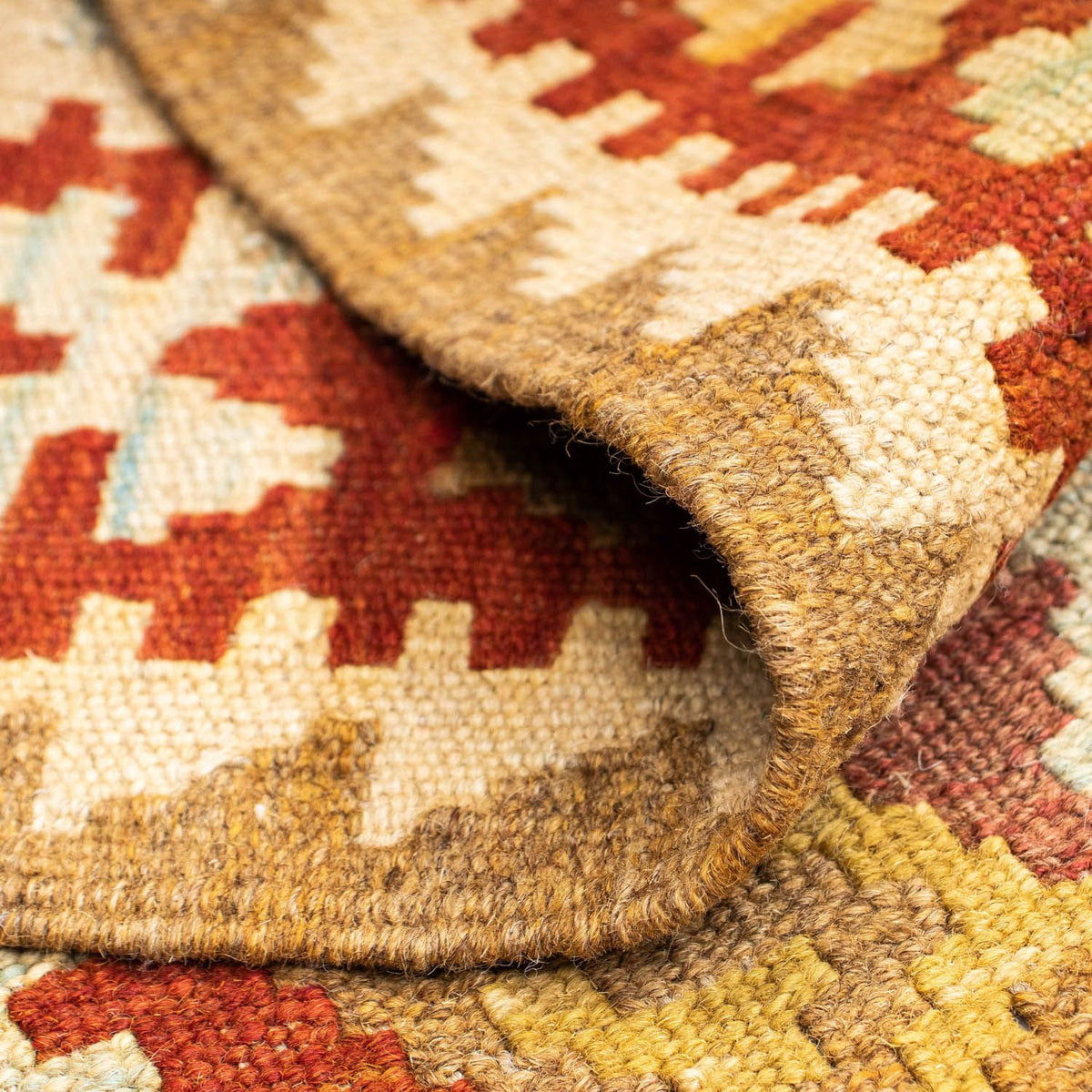 Runner Kelim Rug - Oriental - 206 x 71 cm - beige