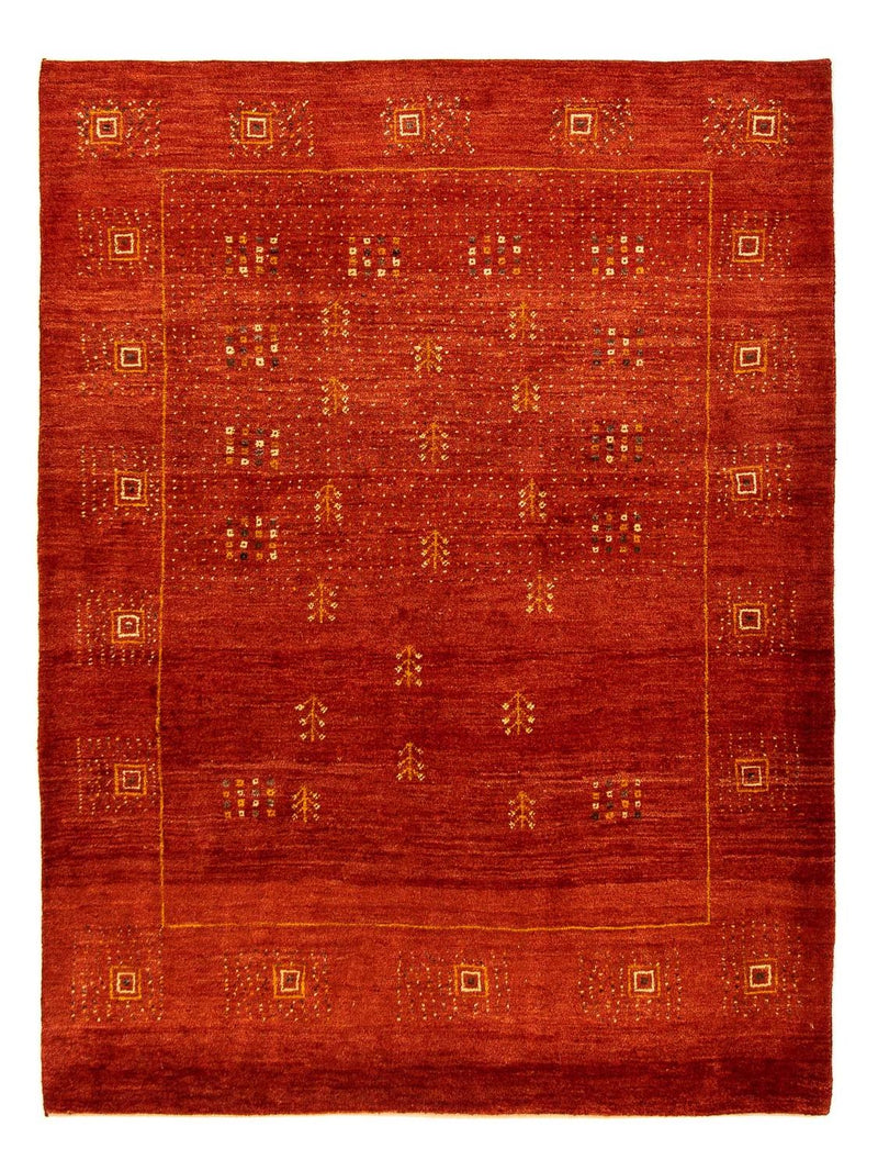 Gabbeh Rug - Loribaft Perser - 202 x 152 cm - dark red
