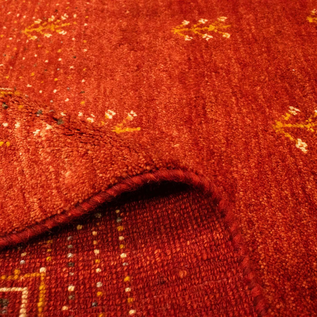 Gabbeh Rug - Loribaft Perser - 202 x 152 cm - dark red