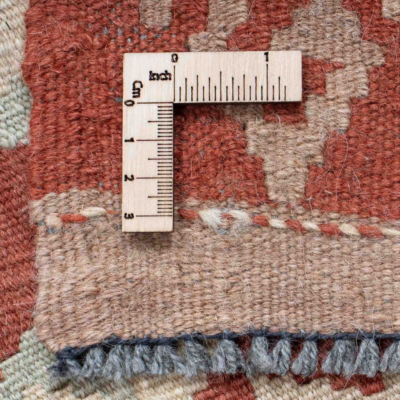 Runner Kelim Rug - Splash - 203 x 69 cm - rust