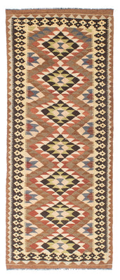 Runner Kelim Rug - Oriental - 207 x 85 cm - light brown