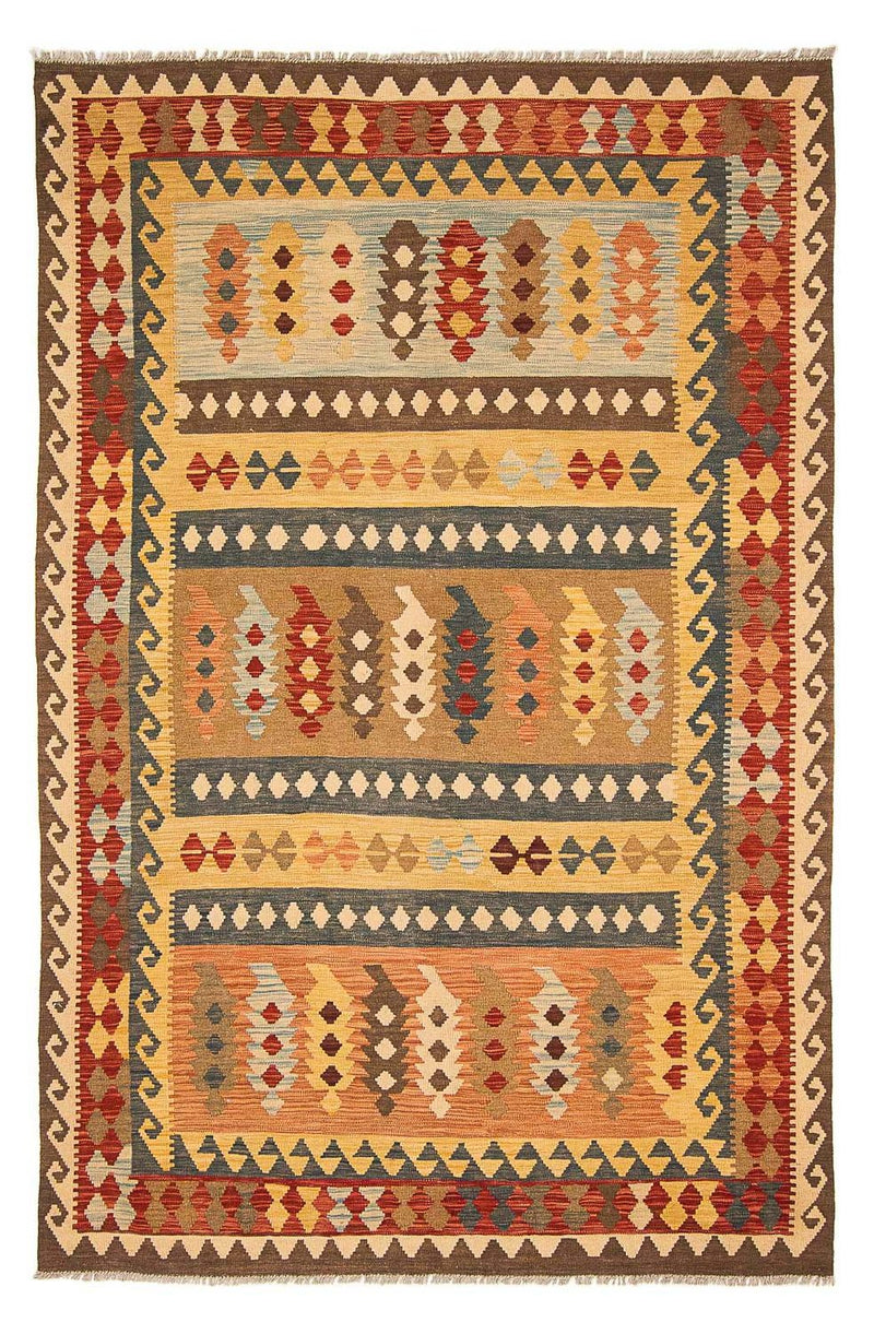 Kelim Rug - Splash - 299 x 201 cm - multicolored