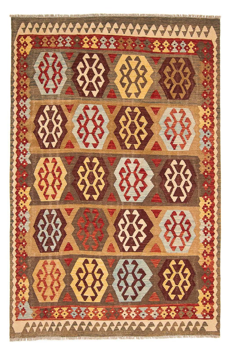 Kelim Rug - Splash - 298 x 199 cm - multicolored