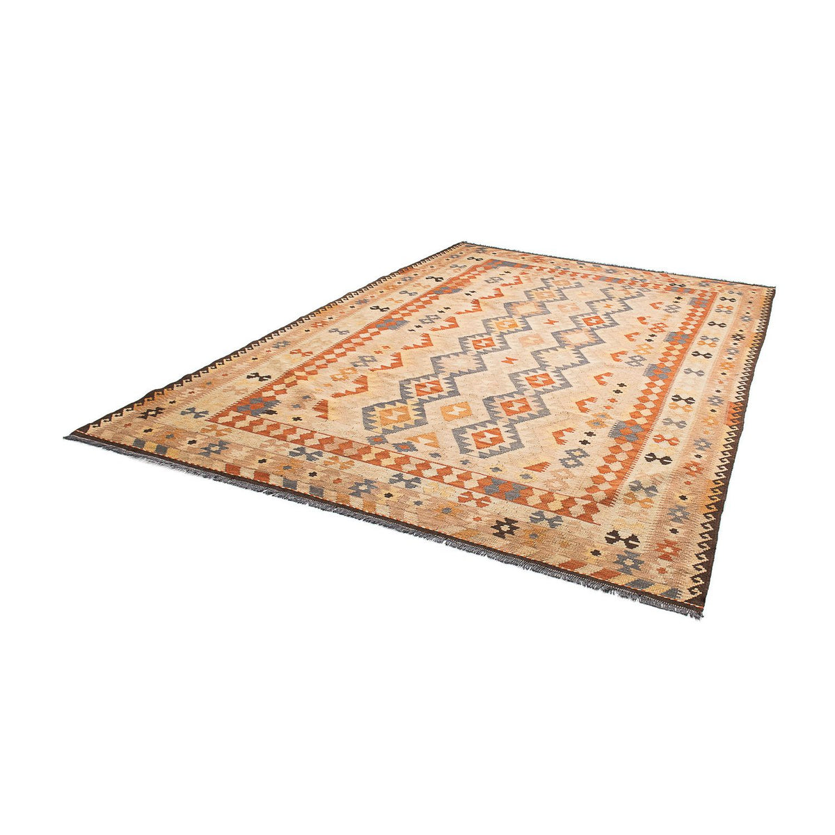 Kelim Rug - Splash - 293 x 200 cm - light brown