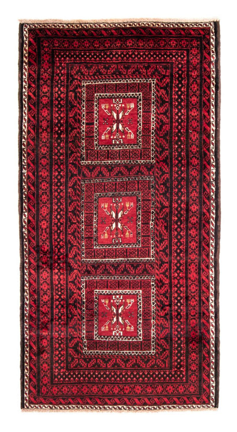 Runner Belutsch Rug - 220 x 114 cm - red