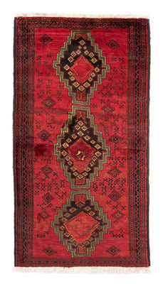 Runner Belutsch Rug - 186 x 100 cm - dark red