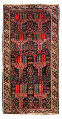 Runner Belutsch Rug - 228 x 114 cm - light red