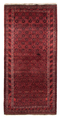 Runner Belutsch Rug - 248 x 117 cm - dark red