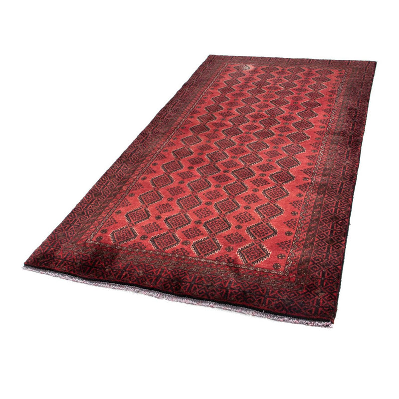 Runner Belutsch Rug - 230 x 113 cm - dark red