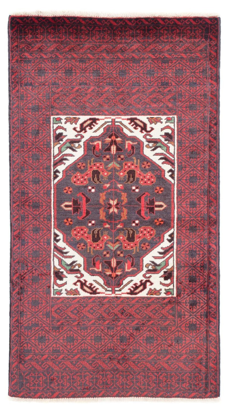 Belutsch Rug - 156 x 87 cm - dark red