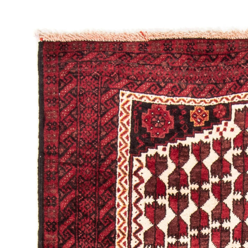 Runner Belutsch Rug - 185 x 102 cm - dark red
