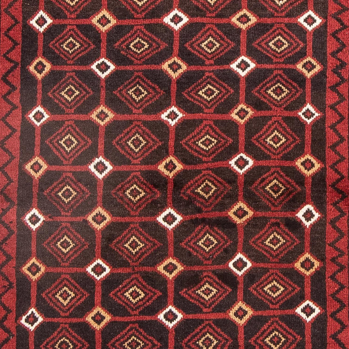 Runner Belutsch Rug - 188 x 107 cm - red