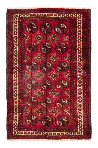 Belutsch Rug 138x190cm - Persian Rugs - dark red