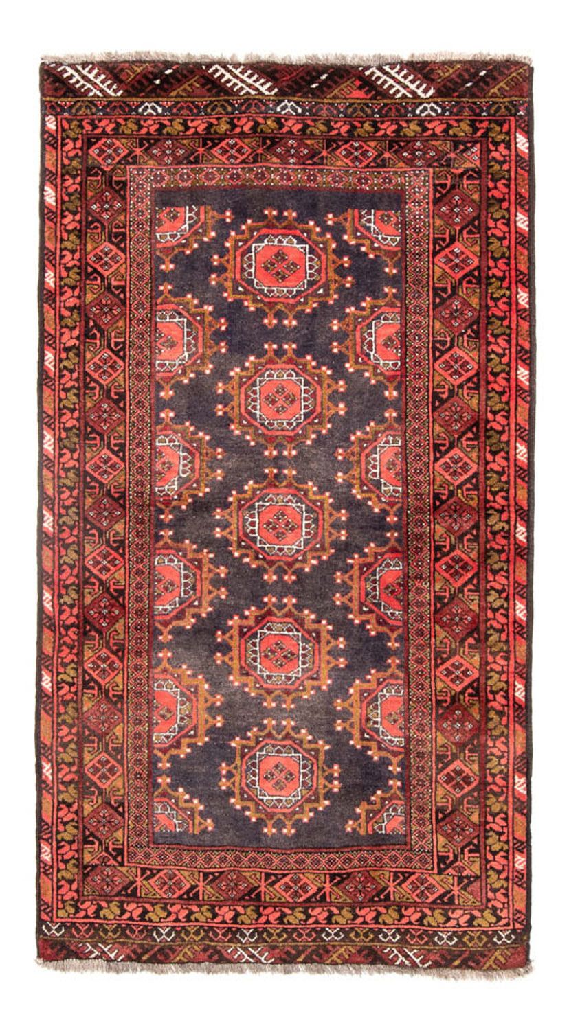 Runner Belutsch Rug - 194 x 105 cm - light red