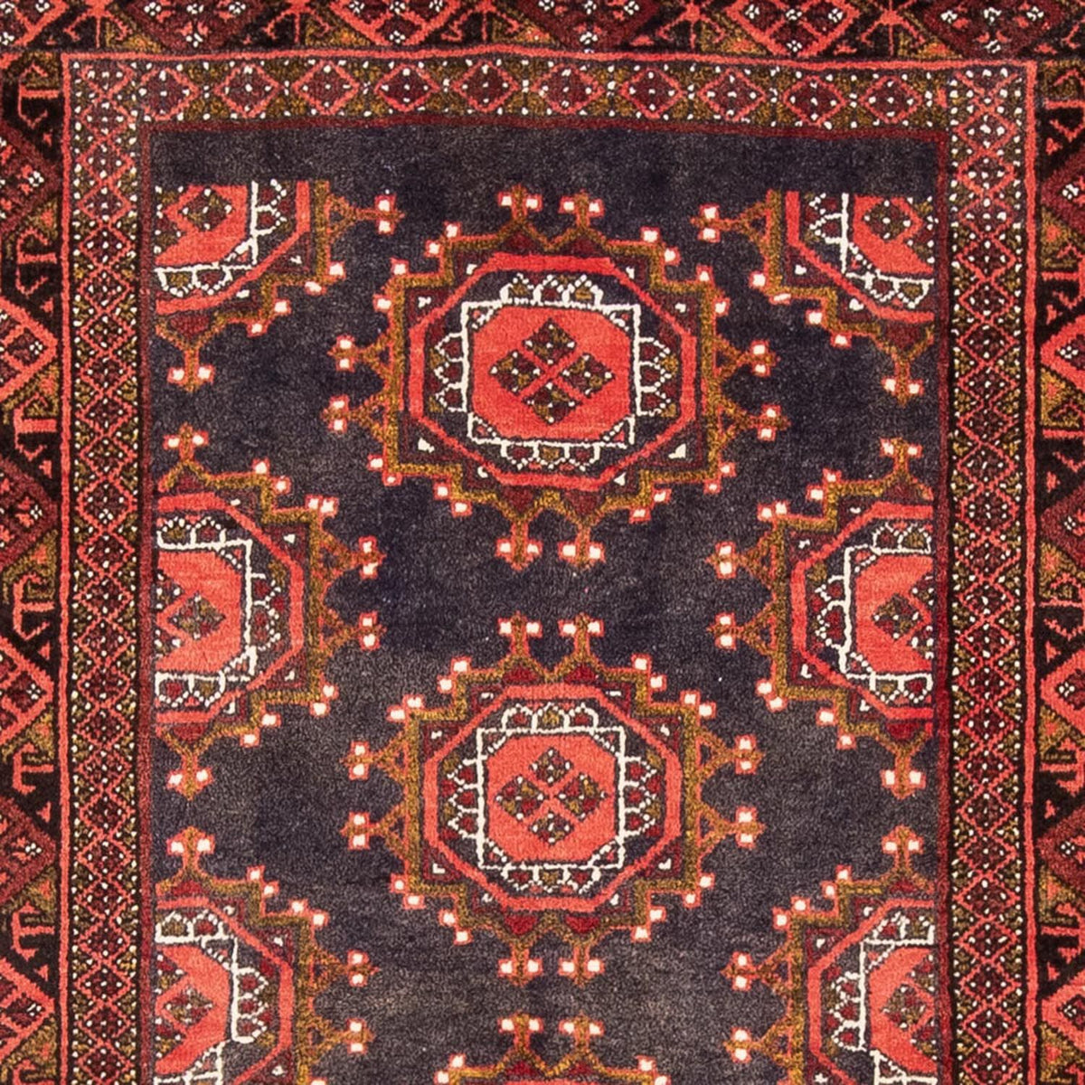 Runner Belutsch Rug - 194 x 105 cm - light red