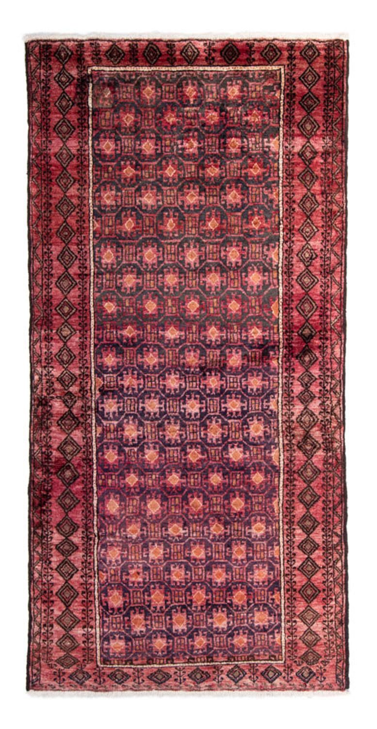 Runner Belutsch Rug - 227 x 110 cm - light red