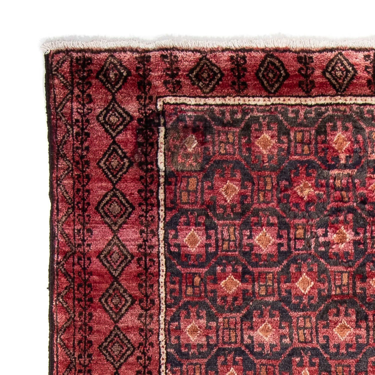 Runner Belutsch Rug - 227 x 110 cm - light red