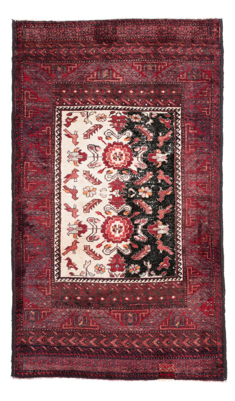 Belutsch Rug - 155 x 92 cm - dark red