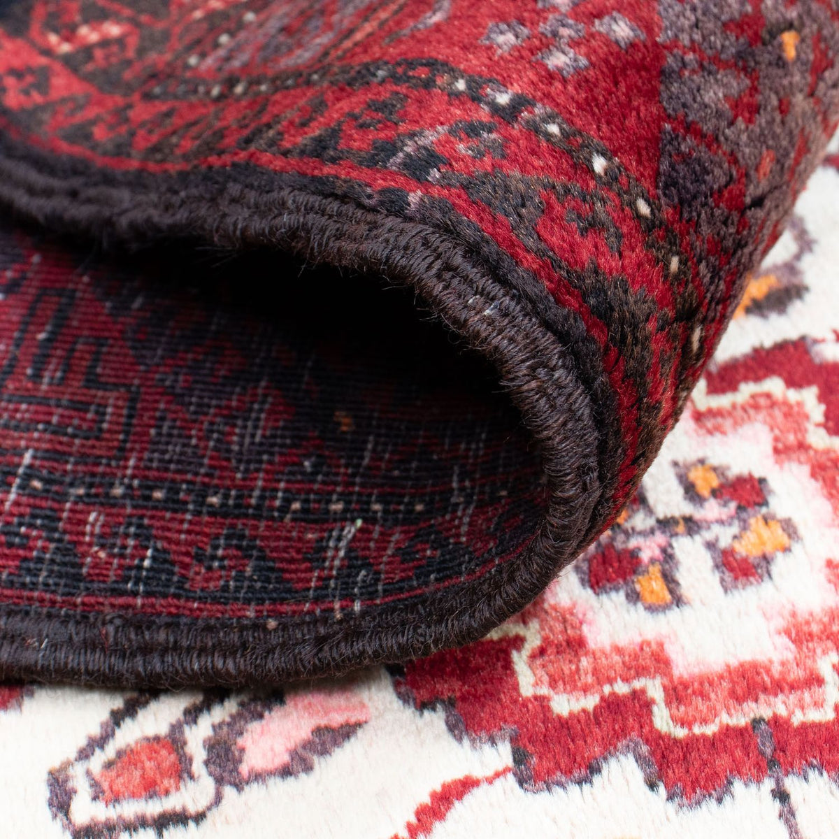 Belutsch Rug - 155 x 92 cm - dark red