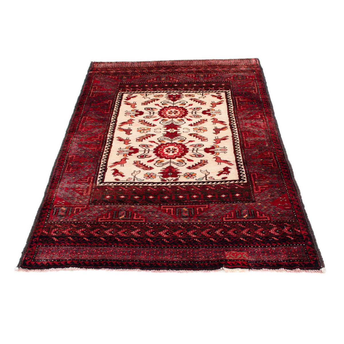 Belutsch Rug - 155 x 92 cm - dark red