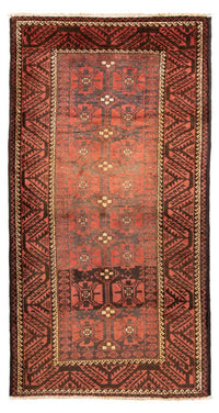 Runner Belutsch Rug - 225 x 123 cm - light red