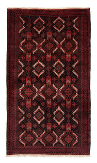 Runner Belutsch Rug - 206 x 113 cm - dark red
