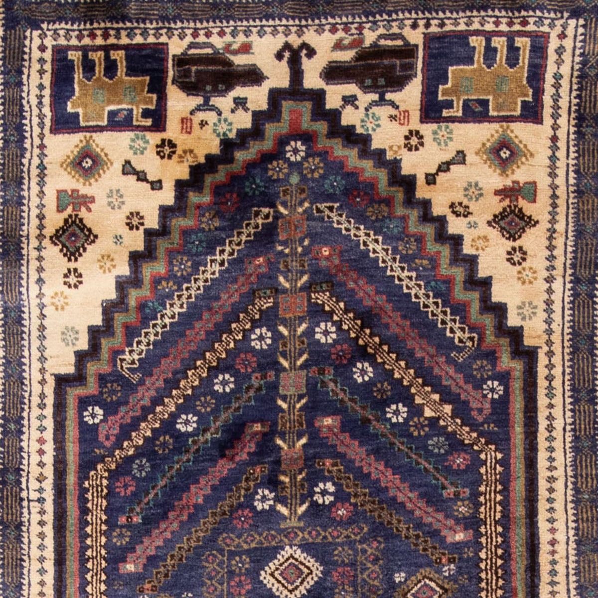 Runner Belutsch Rug - 211 x 112 cm - dark blue